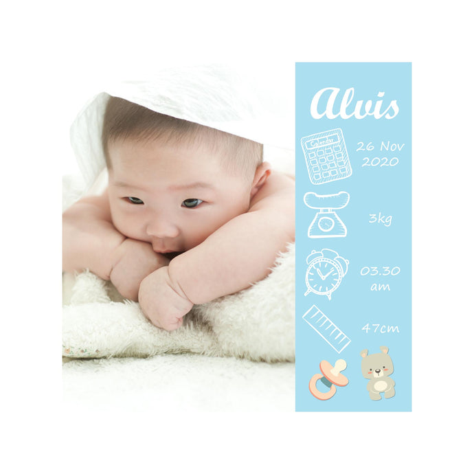 Personalised Baby Photo Print