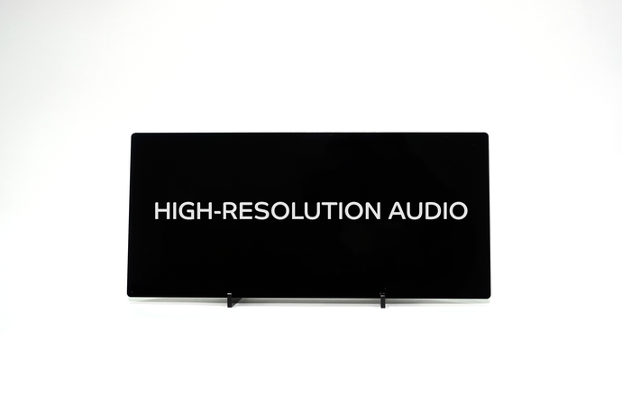 Hires Audio Desk Signage