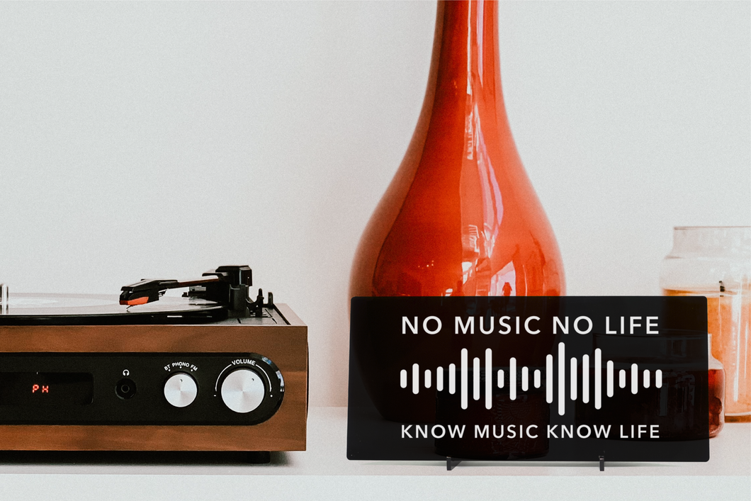 Know Music Know Life Desk Signage