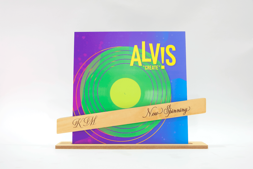 Personalised Vinyl Record Stand D